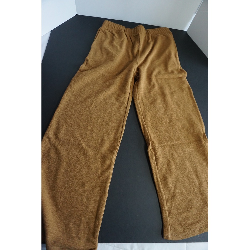 Zenana Women Caramel Brown Textured Knit Lounge Set Top & Wide Leg Pants - Picture 5 of 12